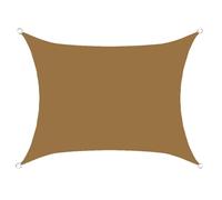 Hiseng Voile d'Ombrage Imperméable Carrée, Mode Couleur Unie Voiles d'Ombrage pour Patio Toile Ombrage Exterieur 95% de Protection UV Toile Solaire pour Jardin Terrasse (Camel,3x3M)