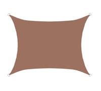 Hiseng Voile d'Ombrage Imperméable Carrée, Mode Couleur Unie Voiles d'Ombrage pour Patio Toile Ombrage Exterieur 95% de Protection UV Toile Solaire pour Jardin Terrasse (Café,3x3M)
