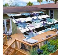 Hiseng Voile d'Ombrage Imperméable Rectangle, Cocotier à la Mode Voiles d'Ombrage pour Patio Toile Ombrage Exterieur avec Corde 95% de Protection UV Toile Solaire (Blanc,1.8x1.8m)