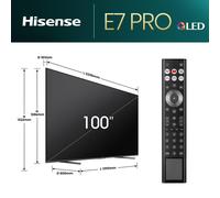 Hisense 100E7NQ PRO TV 2,54 m (100") 4K Ultra HD Smart TV Wifi Noir 500 cd/m²