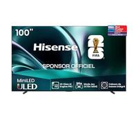 Hisense 100U7Q TV 100" Mini-LED 165Hz 4K, écran Mat, Smart TV VIDAA U9 avec 1000+APP, Dolby Vision IQ, HDR 10+ Adaptive, 165Hz Game Mode Ultra, Dolby Atmos 2.1 avec Caisson de Basses, Alexa Built-in