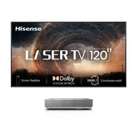 Hisense Projecteur TV 120L5ND – Focale ultra courte 2700 ANSI DLP UHD 4K Noir/Argent 3D