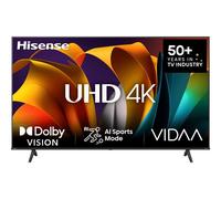 Hisense 43 inch 43 inch 43A6N 4K UHD Dolby Vision HDR VIDAA Smart TV with Youtube, Netflix, Disney+, Channel +(2024 Model)