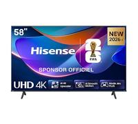 Hisense 58A6S - TV 2026 4K UHD 58" (146 cm), Smart TV HomeOS U9.5, Dolby Vision HDR, Game Mode Plus (VRR 60Hz), DTS Virtual:X, Alexa Intégrée, Noir