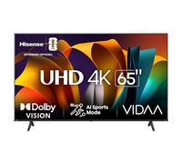 Hisense 65 inch 65A6N 4K UHD Smart TV Dolby Vision HDR VIDAA with Youtube, Netflix, Disney+, Channel +(2024 Model)