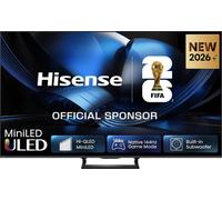 Hisense Téléviseur 65U7SE Mini‑LED QLED 4K 164 cm Smart TV Wi‑Fi Noir