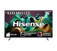 Hisense 75U6NQ (189 cm (75 Zoll), Schwarz/Dunkelgrau, UltraHD/4K, Triple Tuner, Mini LED)