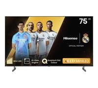Hisense 75U6NQ - 75" U6NQ Series TV LCD rétro-éclairée par LED - ULED Mini LED - Smart TV - VIDAA - 4K UHD (2160p) 3840 x 2160 - HDR - Quantum Dot, Mini-LED - noir, gris foncé