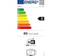 Hisense U7Q PRO 75U7Q PRO 190,5 cm (75") 4K Ultra HD Smart TV Wifi Noir 500 cd/m²