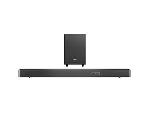 Hisense AX3120G Barre de Son 3.1.2Ch avec Caisson de Basses sans Fil, 360 W, Dolby Atmos, Bluetooth 5.3, EzPlay, 4K HDMI Pass Through, Roku TV Ready, DTS: X, HDMI/AUX/Arc/Optique/USB, 7 Modes EQ