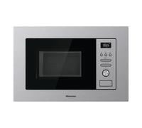 Hisense BIM320G41X Micro-onde intégrable 1000 W 20 l Hauteur 38,8 cm x Largeur 59,5 cm Inox 5 niveaux de puissance 15 programmes préréglés, Grill Combo, Décongeler par temps ou poids