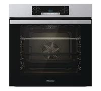 Hisense BSA65211CX Four multifonction SteamAdd - 77L, Fonctions vapeur et AirFry, 5 niveaux de cuisson, Ventilateur XXL, Mode Pizza 300°, Portes amovibles, Acier inoxydable, Classe A
