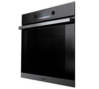 Hisense BSA65226AB Four multifonction - Cavité XXL de 77L, Thermoventilé, Hydrolyse, 13 fonctions de cuisson dont 3 fonctions vapeur, Mode Pizza 300°C, AirFry, Noir, Classe A
