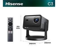 Hisense C3 Projecteur Laser 4K DLP UHD 4K 3840x2160 16:9 2000:1 Desktop
