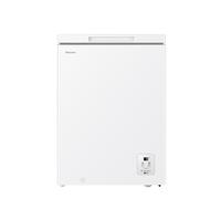 Hisense FT145N1AWE Congélateur Horizontal 141LT, 1 Porte, LED, Blanc, Cl. E [EEK: E]
