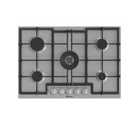 HISENSE GMED773X Plateau de cuisson au gaz 74 cm inox Grilles en fonte Easy Clean