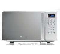 Hisense H20MOMS4HG Four à micro-ondes avec commande électronique, capacité 20 l, puissance 700 W grill, puissance 800 W, écran LED, commande tactile, fonction barbecue, couleur argent