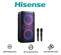 Hisense Enceinte Bluetooth sans fil IPX4 résistante aux éclaboussures radio - Noir