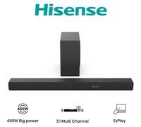 Hisense Barre de son HS3100-3.1CH 480W Caisson sans fil 6,5" Dolby Digital Plus DTS Virtual:X