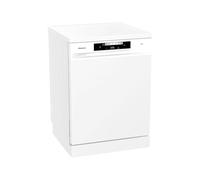 Hisense HS643C90W Lave-vaisselle à installation libre capacité 16 services, hauteur 84,5 cm x largeur 59,9 cm, blanc, séchage automatique, programmes automatiques, troisième plateau, lavage