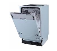 Hisense HV543D10 - Lave-vaisselle 45 cm, encastré, classe D, capacité 11, technologie Inverter, ouverture automatique de porte, 3 plateaux, lavage rapide 30', intégrable