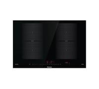 Hisense I8455C Plaque de cuisson à induction, 80 cm, 4 zones, vitrocéramique, noir, commandes avant, contrôle tactile