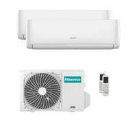 Hisense IQPLUS CJMR0901-2X - Climatiseur double Split + 1 unité extérieure - 9000BTU+9000BTU