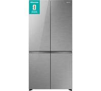 Hisense KitchenFit RQ768N4GVE Total No Frost Réfrigérateur américain multi-portes - Verre argent