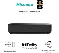 Hisense Laser TV PL2 projecteur TV Projecteur à focale ultra courte 2700 ANSI lumens DLP UHD 4K (3840x2160) Noir Compatibilité 3D