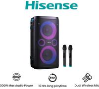 Hisense Party Storm 1 Enceinte de soirée Noir 300 W