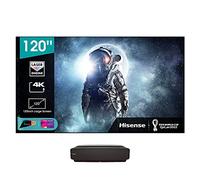 Hisense Projecteur laser 120L5F-A12 (120") (panneau souple 120", 4K, UHD, HDR, technologie laser, VIDAA U Smart TV, triple tuner DVB-C/S/ S2/ T/ T2, livré avec