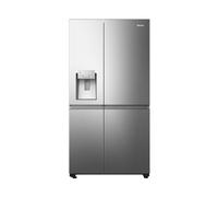 Hisense RS818N4TIC Side by Side - Réfrigérateur congélateur efficacité énergétique C - Distributeur d'eau glacée - Écran LED - Total No Frost - Multi Air Flow - Fast Freeze - Aspect inox