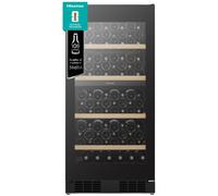 Hisense RW3N230GELF Refroidisseur de vin compresseur Pose libre Noir 108 bouteilles