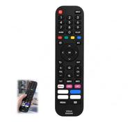Hisense Télécommande de Remplacement EN2G30H pour VIDAA, Télécommande Smart TV Compatible Hisense 43A7300F 50A7300F 55A7500F 65A7340F, Accès Rapide Netflix Prime Video Rakuten TV, sans Programmation