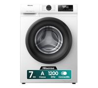 Hisense WFQP701219VM machine à laver Charge avant 7 kg 1200 tr/min Blanc