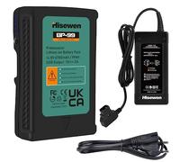 Hisewen 99Wh(6700mAh) BP-99 Batterie V-Mount/V-Lock et Chargeur D-Tap Compatible avec Sony Camcorder Broadcast LED Video Light Blackmagic URSA Mini Pro