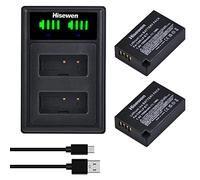 Batterie LP-E17 et Double Chargeur, Hisewen 2 Pack Batterie de Rechange pour Canon EOS R10, EOS RP, R8, R50, Rebel T8i, T7i, T6i, T6s, SL2, SL3, EOS M3, M5, M6, EOS 200D, 77D, 750D, 760D, 800D