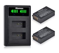 Hisewen EN-EL20 EN-EL20a Batterie et Chargeur, 2 Pack 1220mAh Batterie pour Nikon Coolpix P1100, P1000, P950, 1 AW1, 1 J1, 1 J2, 1 J3, 1 S1, 1 V3, DL24-500, Coolpix A