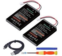 Hisewen LIP1359/LIP1472/LIP1859 Lot de 2 Batteries de Rechange pour Manette PS3 Dualshock 3 CECHZC2E CECHZC2U SIXAXIS CECHZC1E CECHZC1H CECHZC1J CECHZC1U