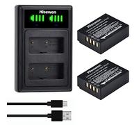 Hisewen NP-W126 NP-W126S 2Pack Batteries pour Fujifilm X-T50 X-M5 X100F X100V X100VI X-T100 X-S10 X-A5 X-A10 X-E4 X-Pro3 X-T1 X-T2 X-T3 X-T10 X-T30