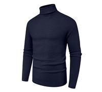 Hisir Chemise décontractée pour homme - T-shirt simple et simple - Montrez votre esprit héroïque, Bleu marine 5804, XL