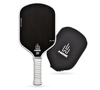 HISK RAV Pro Ragaie de Pickleball - Ultimate High End 16 mm Toray T700 en Fibre de Carbone Brut CFS avec Excellente Texture de rugosité, Courbe aérodynamique, approuvée USAPA, poignée antidérapante