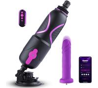 Hismith Sex Machine Portable avec Gode Femme Sex, Fuck Machine avec Système KlicLok, Love Machine Pro Traveler 2.0 avec Télécommande Sans Fil + Contrôle APP,Sex Toýs Femme pour Femmes et Hommes