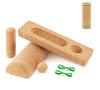 HiSnug Planche d'équilibre en liège : entraîneur de stabilité de la cheville de qualité supérieure pour renforcer les muscles du pied pour plus d'équilibre et de stabilité, améliorer la mobilité et