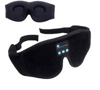 Hisomni Eye Mask, Hisomni One, Eye Masks for Sleep with Bluetooth Headphones, Masque de sommeil avec casque Bluetooth, Masque de sommeil 3D sans fil pour dormeurs latéraux, Cadeau pour femme (Noir)