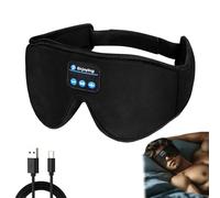 Hisomni Eye Mask, Hisomnia One Sleep Mask Manifestation, Masque de Sommeil avec écouteurs Bluetooth 5.4, Masque de sommeil 3D pour un sommeil profond, Casque de sommeil pour Femme, Homme (Noir)