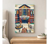 Hispanic Heritage Community Celebration Center Month Toile murale 20,3 x | Scène de rassemblement communautaire, images murales, bannières festives, spectacle de musique en direct