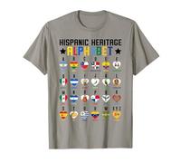Hispanic Heritage Month Alphabet A to Z Bilingual Kids T-Shirt