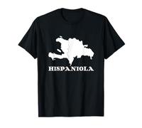 Hispaniola T-shirt République dominicaine Haïti Carte Caraïbes T-Shirt