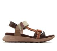 HISPANITAS Sandales compensées décontractées, sangle réglable avec adhésif, semelle en caoutchouc, cuir, bandes pour femme, multicolore, 39 EU